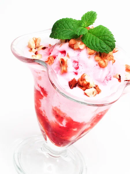 Helado de fresa — Foto de Stock