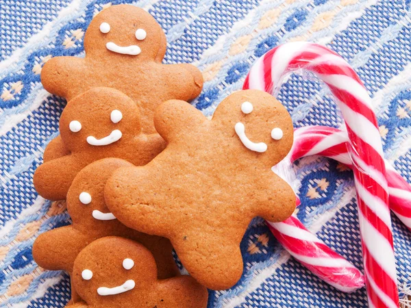 Kerst peperkoek mannen — Stockfoto