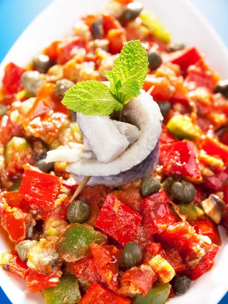 Tunesische salade met paprika — Stockfoto