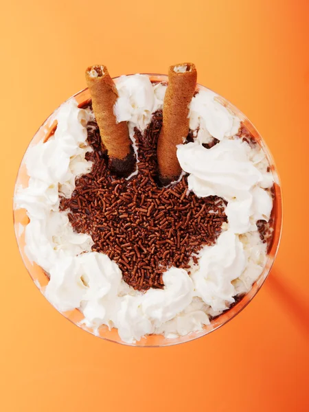Schokoladencreme mit Vanille — Stockfoto
