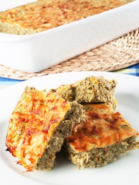 Ispanak ve peynirli sufle