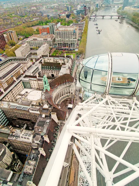 Stugor i London Eye — Stockfoto