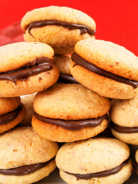 Homemade Cookies with chocolate — Stock Photo, Image
