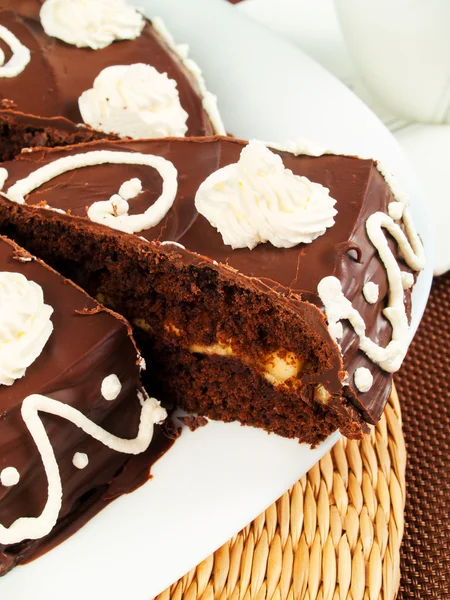 Sachertorte cake dessert — Stock Photo, Image