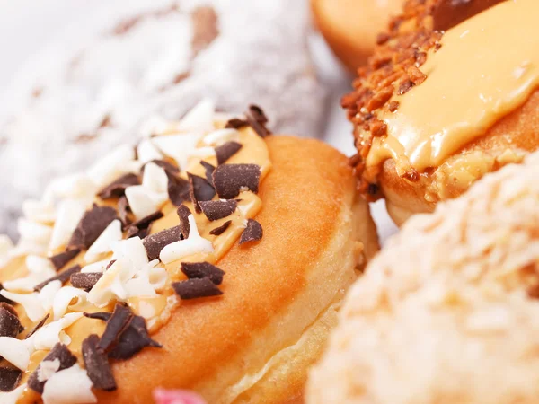 Zoete donuts close-up — Stockfoto