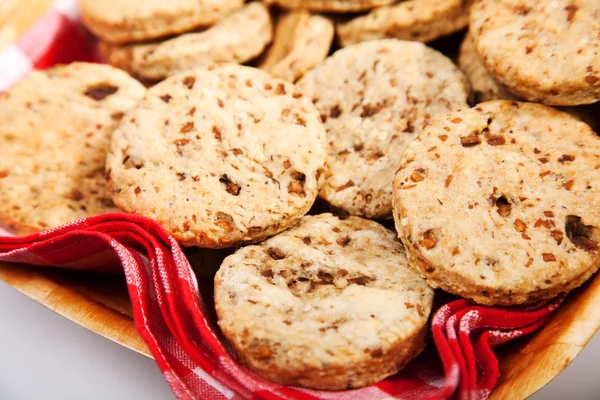 Biscoitos caseiros com cogumelos — Fotografia de Stock