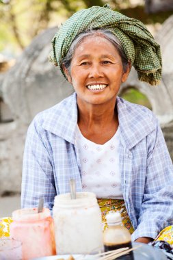 Mingun, Myanmar sokak gıda