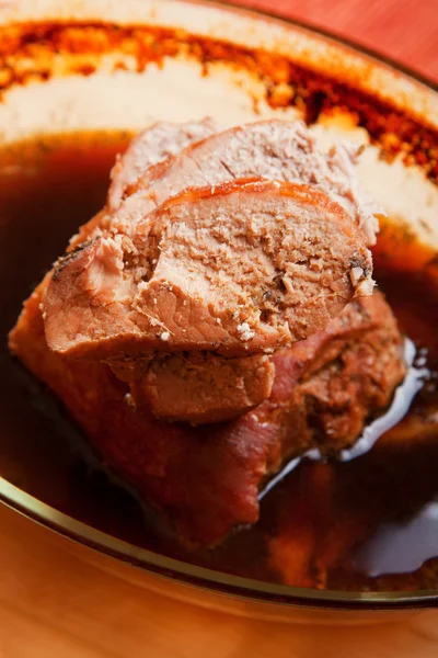 Pork stew in sauce — Stock Photo, Image