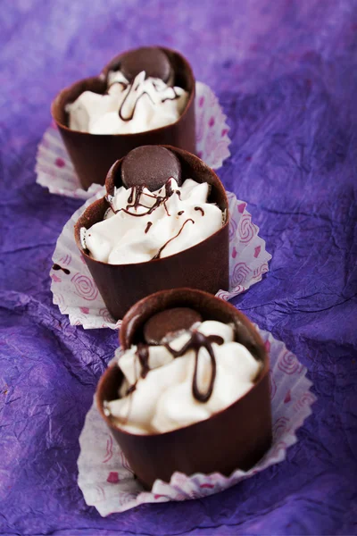 Caramelle al cioccolato a forma di cuore — Foto Stock