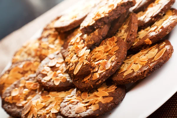 Hjemmelavede cookies med hasselnødder - Stock-foto