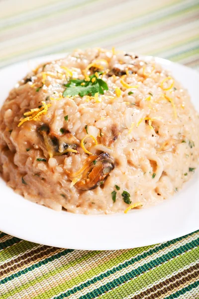 Ris Risotto med skaldjur — Stockfoto