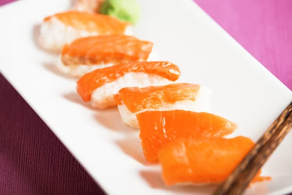 Salmon nigiri sushi — Stock Photo, Image