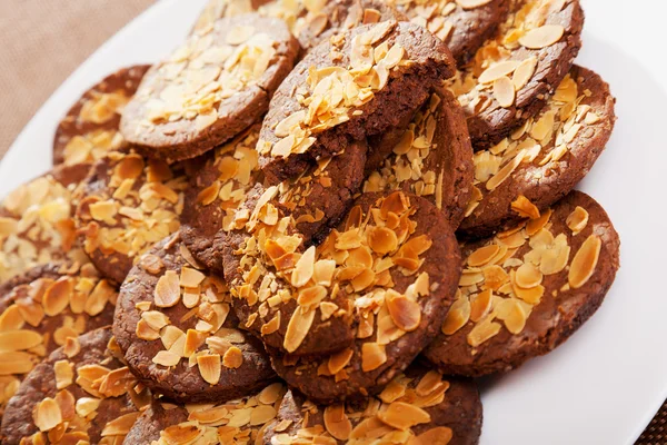 Hjemmelavede cookies med hasselnødder - Stock-foto