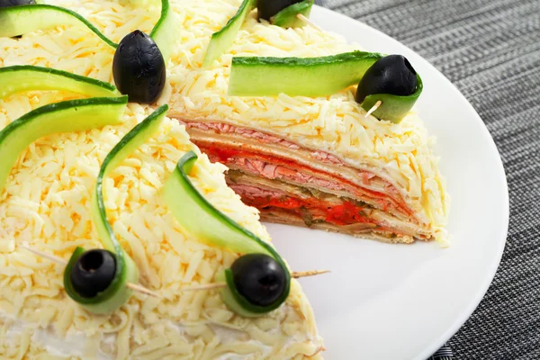 Torta de tortitas saladas — Foto de Stock