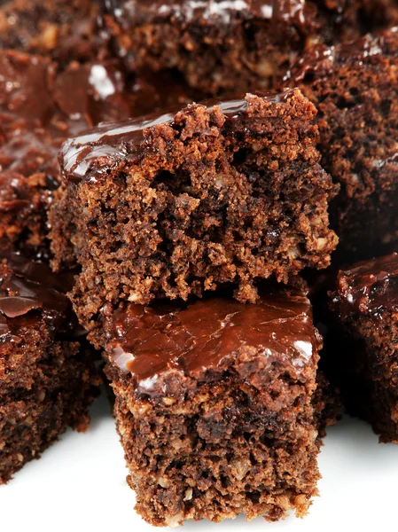 Piezas de pastel de chocolate — Foto de Stock