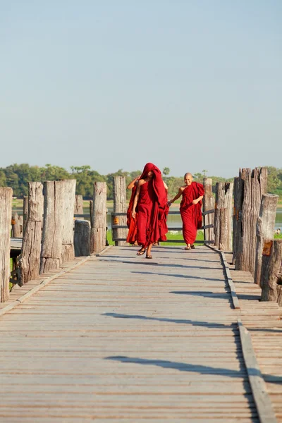 Puente de U Bein, Mandalay, Myanmar — Foto de Stock