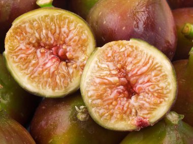 Olgun incir yığın