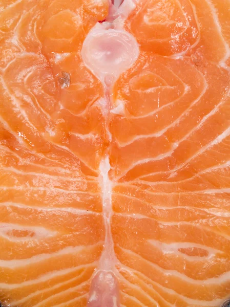 Bistecca di salmone primo piano — Foto Stock