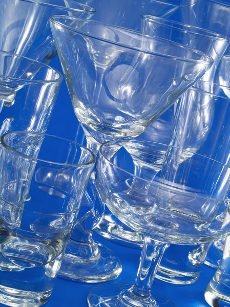 Empty Cocktail Glasses — Stock Photo, Image