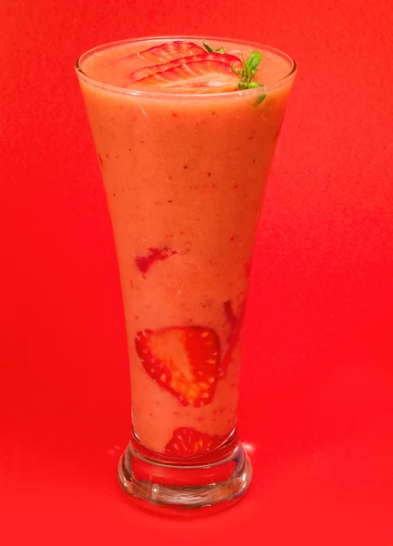 Colección de cócteles - Smoothie de fresa —  Fotos de Stock