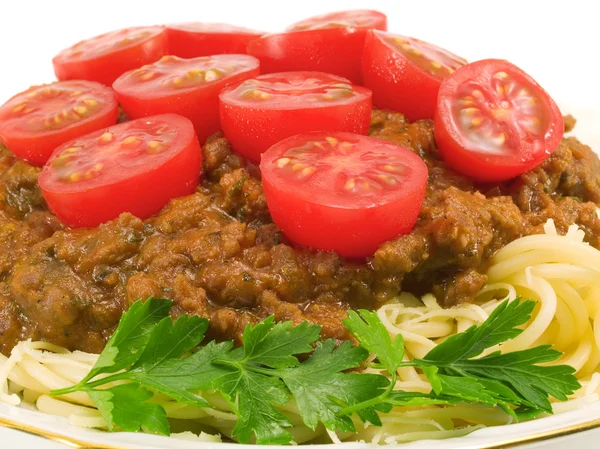 Pastasammlung - Spaghetti Bolognese — Stockfoto