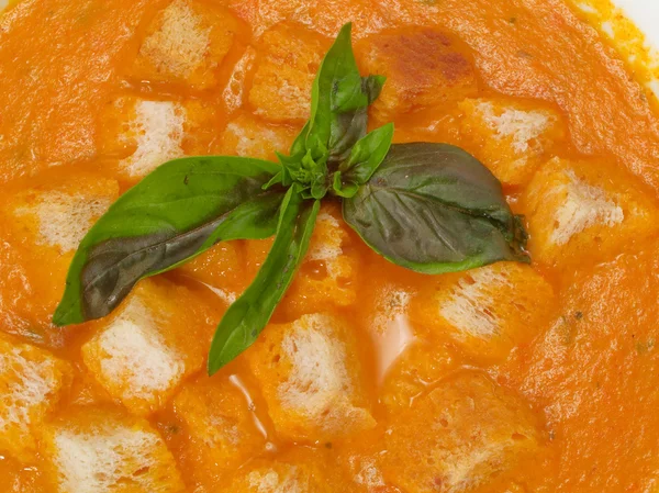 Italienische Suppe mit gerösteten Tomaten — Stockfoto