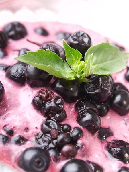 Berry fruit yogurt — Stock Photo, Image