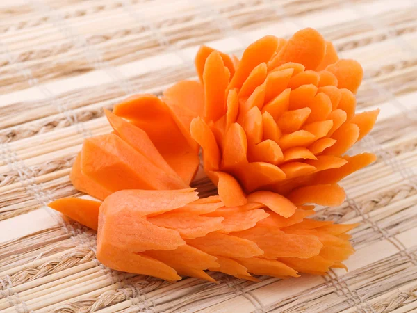 Food carving with carrot — Stock Photo, Image