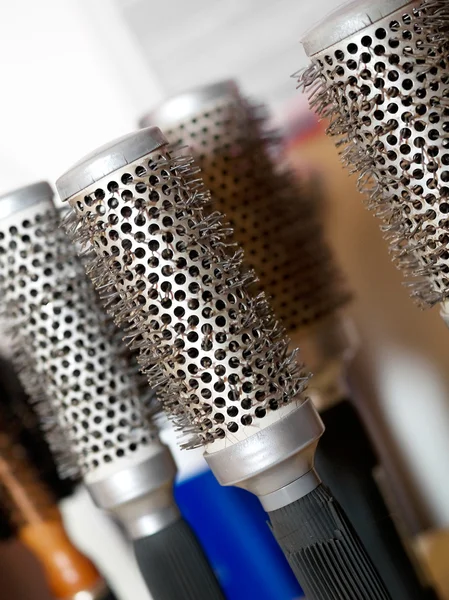 Many Hair Brushes — Stock Photo, Image