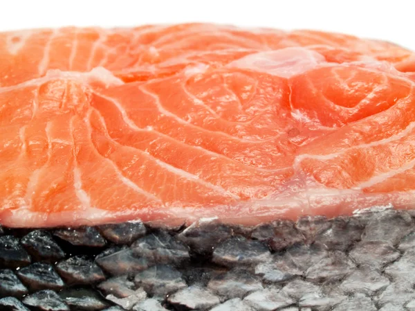 Raw salmon steak — Stock Photo, Image