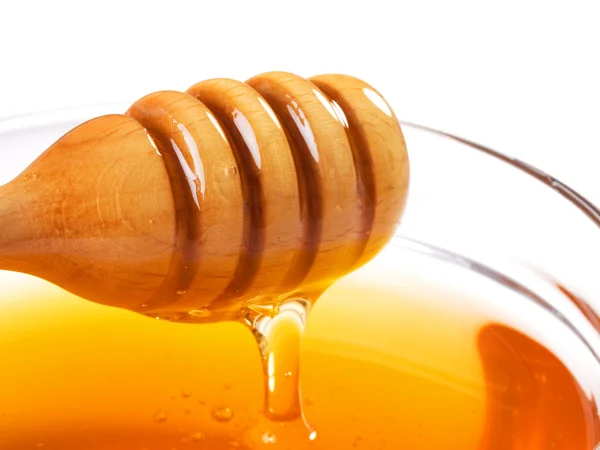 Honung skopa på nära håll — Stockfoto