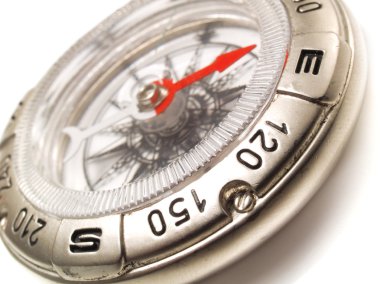 Beyaz pusulasına Close-Up