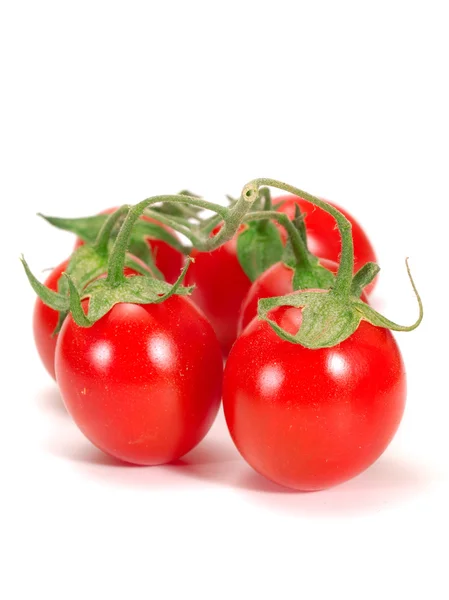 Cherry tomatoes on white — Stock Photo, Image