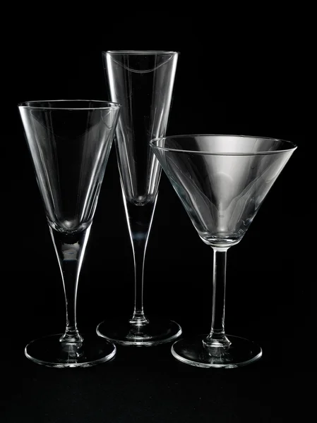 Trois verres à cocktail — Photo