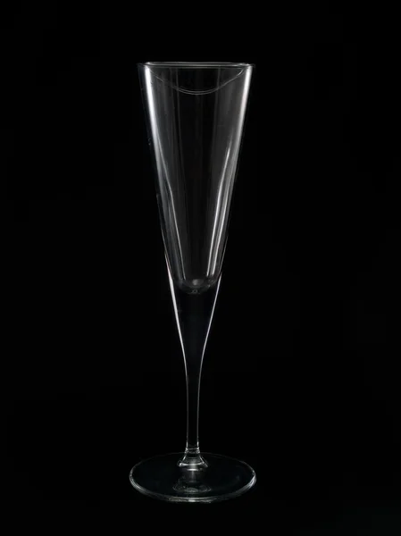 Prázdný šampaňské flétna — Stock fotografie
