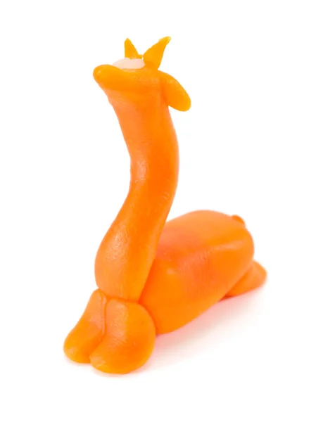 Giraffe made of clay — Stock Photo, Image