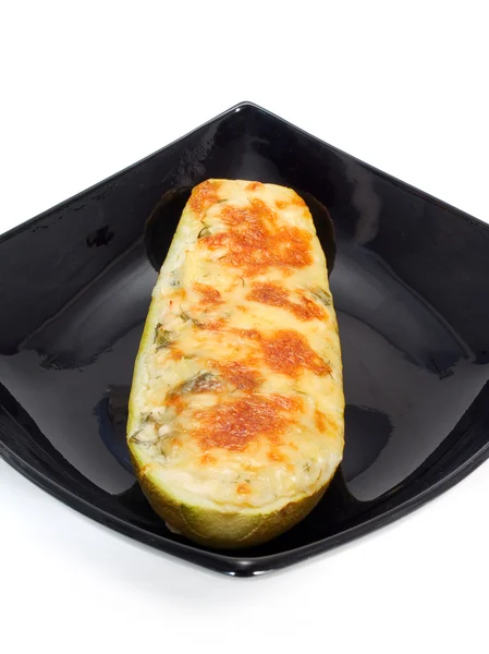 Zucchine ripiene con formaggio — Foto Stock