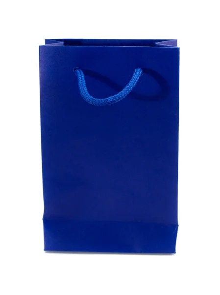 Saco de compras azul — Fotografia de Stock