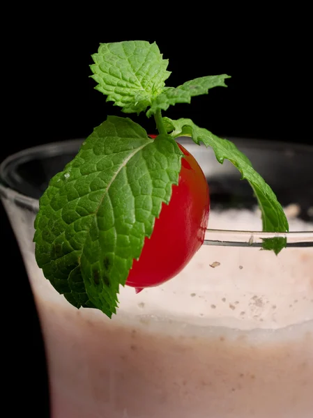 Strawberry Milkshake närbild — Stockfoto