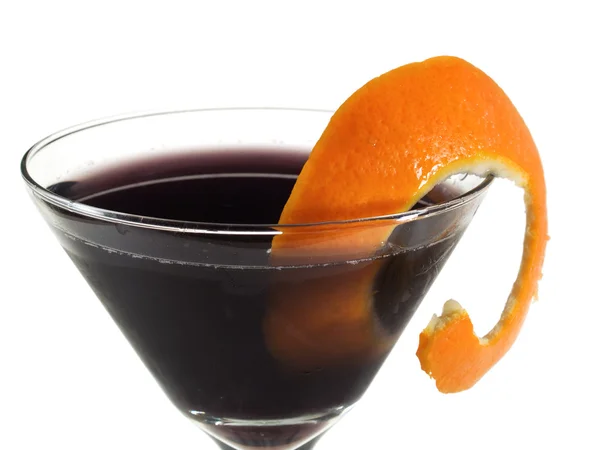 Cocktail di cristallo primo piano — Foto Stock