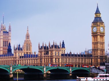 Big Ben ve Westminster Abbey, London