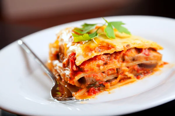 Typisch italienische Lasagne — Stockfoto