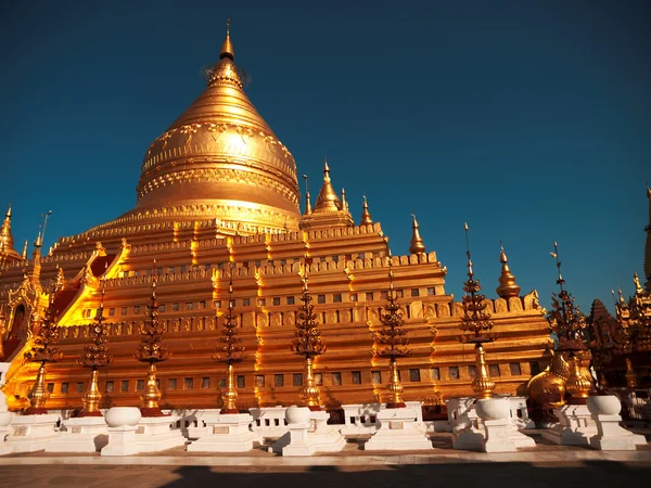 Shwezigon Pagoda, Pagan-Birma — Zdjęcie stockowe