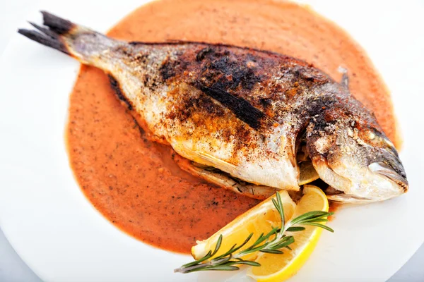 Roasted Sea Bream — Stock Photo, Image