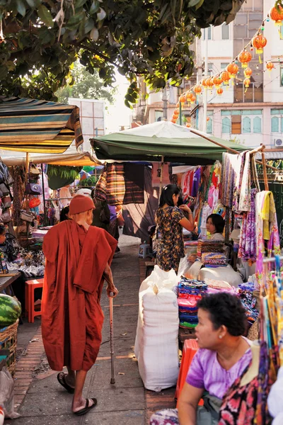 Bairro chinês, Rangum — Fotografia de Stock