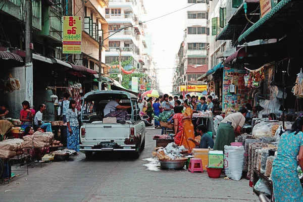Street Market en Rangún —  Fotos de Stock