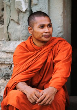 Monk Angkor Wat, Kamboçya'da