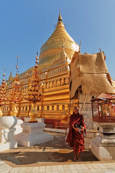 Βιρμανίας νεαρός μοναχός — Φωτογραφία Αρχείου