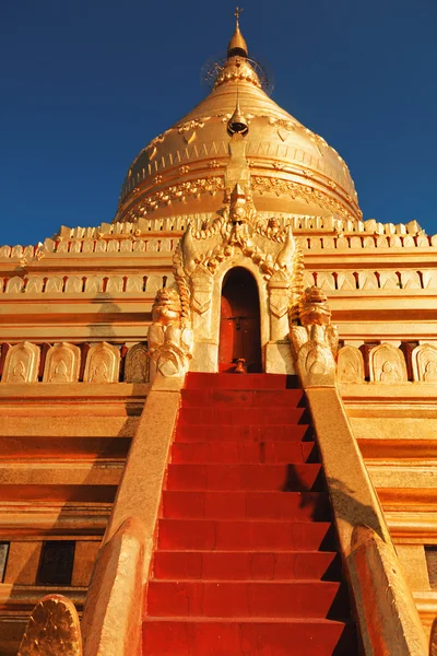 Shwezigon Pagoda, Pagan-Birma — Zdjęcie stockowe