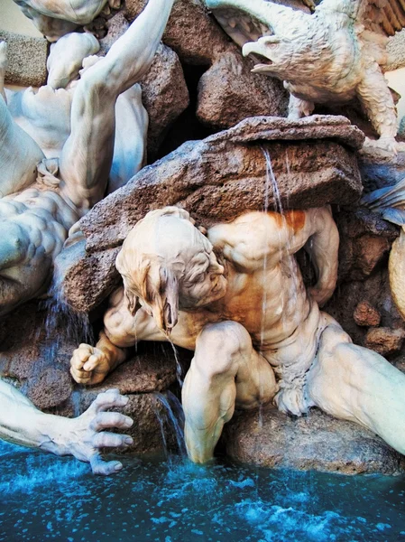 Effekt på mark fountain, Vienna — Stockfoto